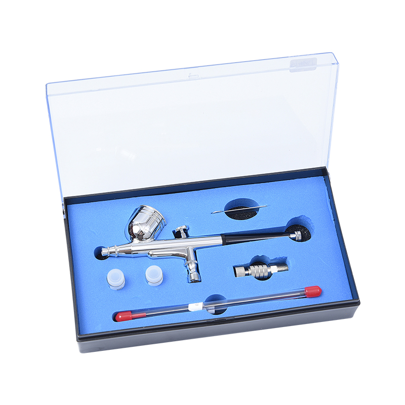 Double Action Gravity Feed Airbrush Basic Kit BT-130 Airbrush with 1/4 oz Cup Nail Air Brush Art Design Painting Modeling  