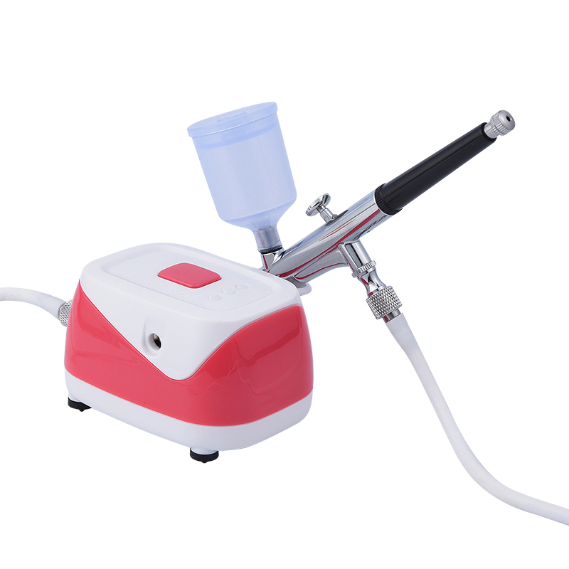 Portable Tiny Size Airbrush Kit 20CC/40CC Cup Barber Makeup Machine Paint Spray gun Mini Airbrush compressor kits