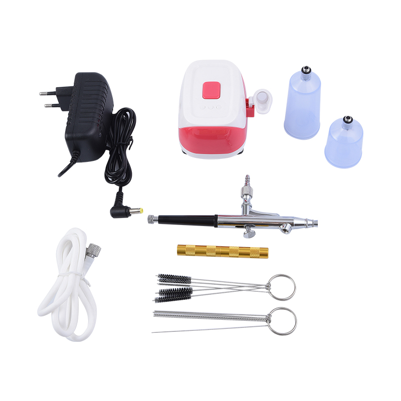 Portable Tiny Size Airbrush Kit 20CC/40CC Cup Barber Makeup Machine Paint Spray gun Mini Airbrush compressor kits