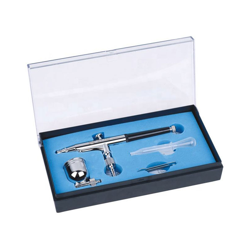 BT-132 Dual-Action Gravity-Feed Airbrush Gun for Body Art, Cake Design, and Nail Art Applications