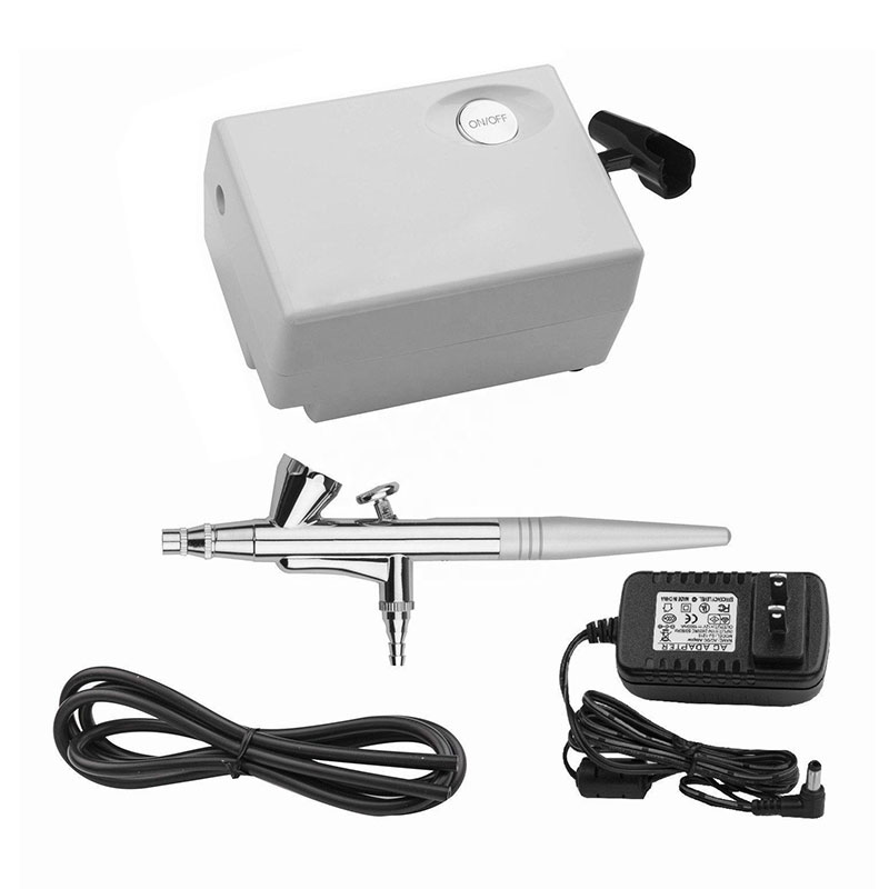 Portable Body Painting Tattoo Makeup Mini Airbrush Set Air Compressor Set