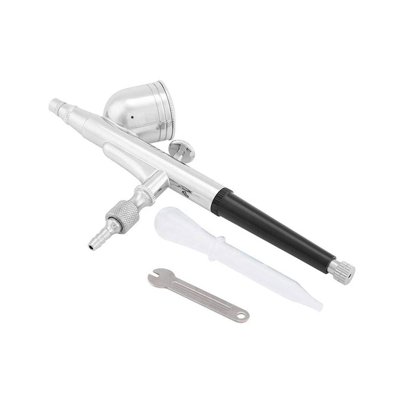 BT-130 Versatile Airbrush Set with Dual-Action Gravity Feed Nozzle for Art, Cake Decorating, and Tattooing