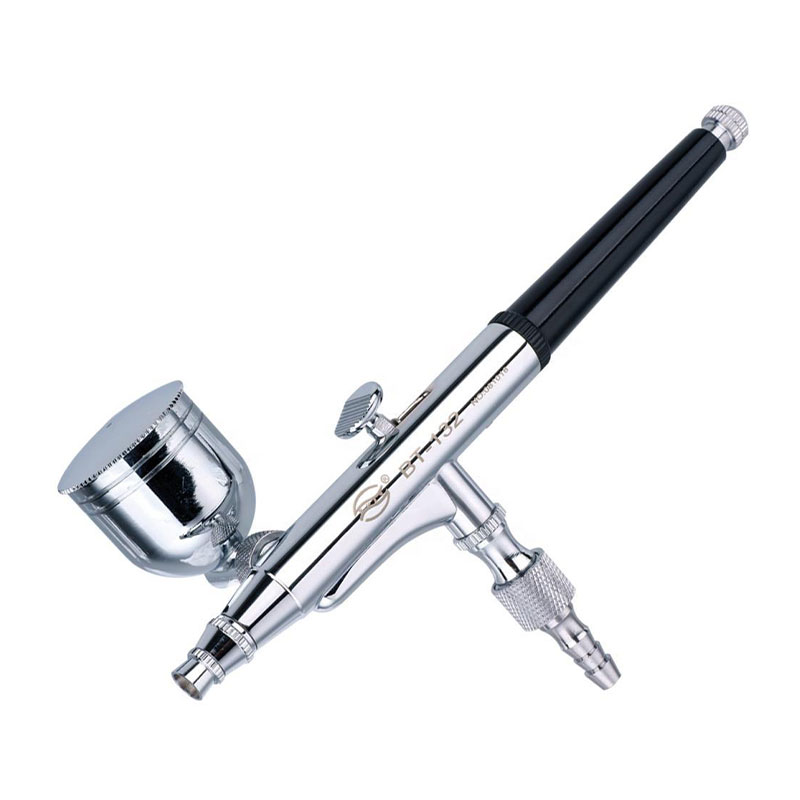 BT-132 Dual-Action Gravity-Feed Airbrush Gun for Body Art, Cake Design, and Nail Art Applications