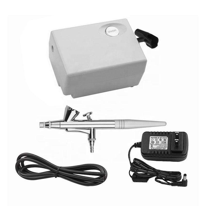 Airbrush with mini air compressor, beauty makeup styling aerografo airbrush