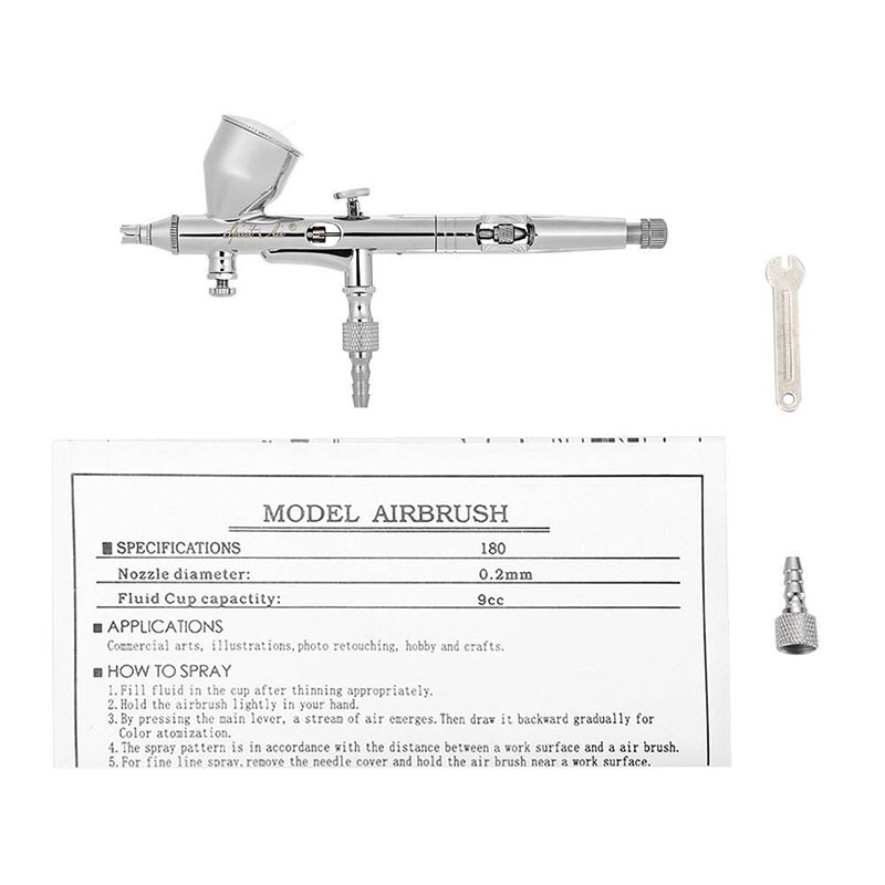 Airbrush Painting Gun BT-180 Spray Gun for Body Painting on Models, Hobbycor Airbrush Kit