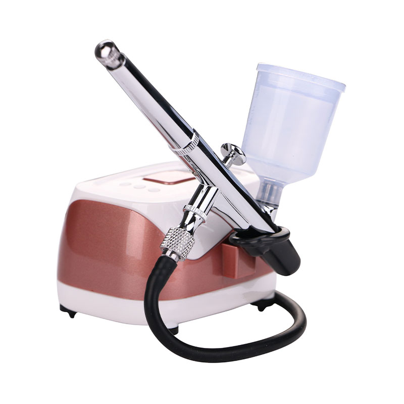 Mini air compressor air brush skin care spray gun set