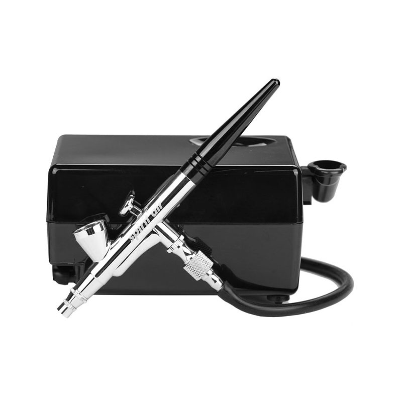 Portable Airbrush Kit with Air Compressor for Body Art, Face Painting, Nail Art, Tattoo, and Makeup