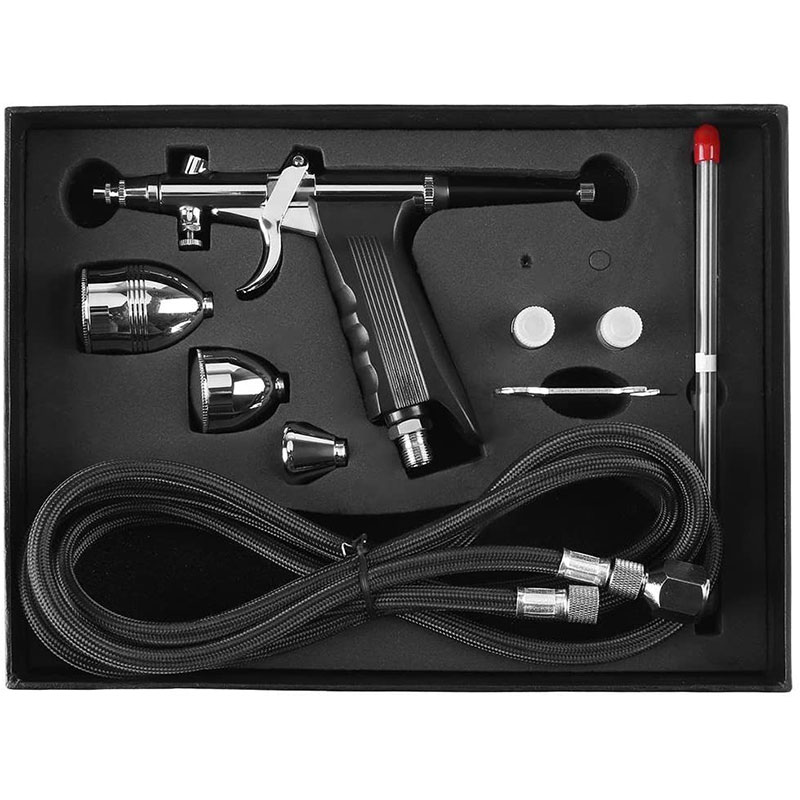 Complete Airbrush Kit BT-166BK - Versatile Precision Airbrush with Acrylic Paint